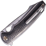 WE KNIFE CO Yucha Linerlock Gray Titanium CF S35VN Folding Knife w/ Flipper 810E