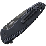 BucknBear Tactical Linerlock Black G10 Folding D2 Steel Tanto Pocket Knife 4041