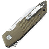 Bestech Knives Barracuda Linerlock Beige G10 Handle D2 Steel Folding Knife G15C1