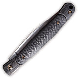 We Knife Gentry Slip Joint Black Titanium Carbon Fiber S35VN Folding Knife 902A