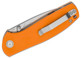 Alliance Designs Jasmine Linerlock Orange G10 M390 Folding Knife 03