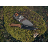 Barebones Living Woodsman No. 6 Field Fixed Blade Knife with wood handle with belt sheath