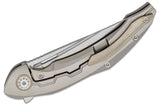 Bestech  Marukka Framelock Gray Titanium M390 Folding Knife 2002a