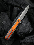 We Knife Peer Orange Framelock Folding Knife 2015a