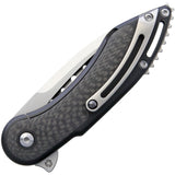 Begg Knives Steelcraft Mini Glimpse Titanium & Carbon Fiber Knife TBSCMGCFBLK