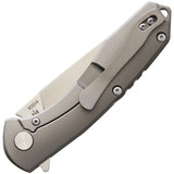 Komoran Gray Titanium Framelock 9Cr18MoV Stainless Folding Knife 014