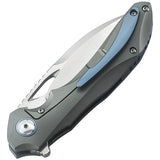 Bestech Knives ESKRA Framelock Grey Folding Knife 1813c