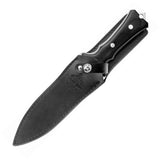 Hibben Legacy Black Pakkawood 7Cr17MoV Stainless Fixed Blade Boot Knife 5059