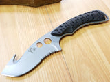 Mantis Backbone Guthook Partially Serrated Fixed Blade Full Tang Knife TA2XLS