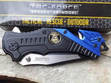 TAC FORCE SPRING ASSISTED POLICE RESCUE KNIFE - TF640PD