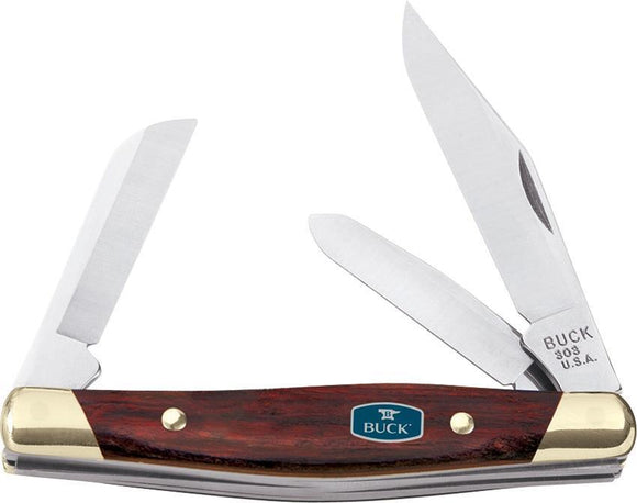 BUCK Knives Cadet Rosewood Dymondwood Handle Folding Blades Pocket Knife