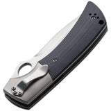 Boker Plus Squail Linerlock VG-10 Drop Pt Black G10 Folding Knife Closed