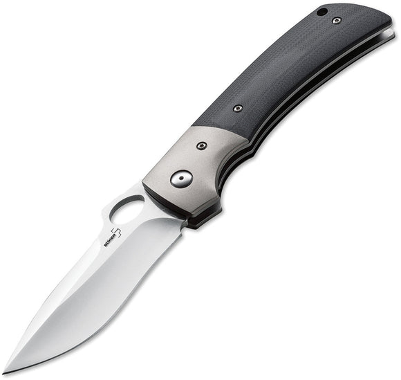Boker Plus Squail Linerlock VG-10 Drop Pt Black G10 Folding Knife