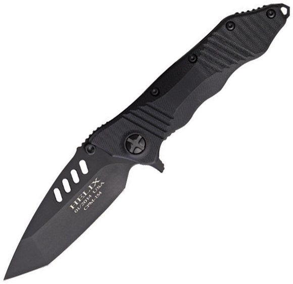 Guardian Tactical Helix Combat Framelock Black G10 Stainless Folding Knife