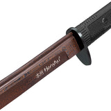 United Cutlery Honshu Damascus Fixed Blade Wakazashi Black Handle Sword