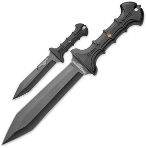 United Cutlery 2pc Combat Commander Gladius Fixed Dagger Blade Knife Set