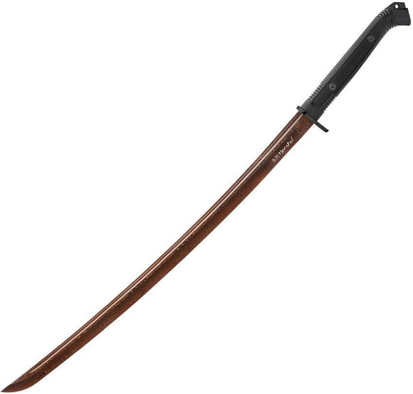 United Cutlery Honshu Damascus Steel Fixed Blade Black Handle Katana Sword