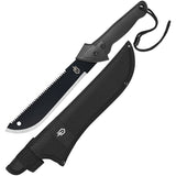 Gerber Gator Machete Jr 18.75" High Carbon Black Oxide Sawback Fixed Blade 3188