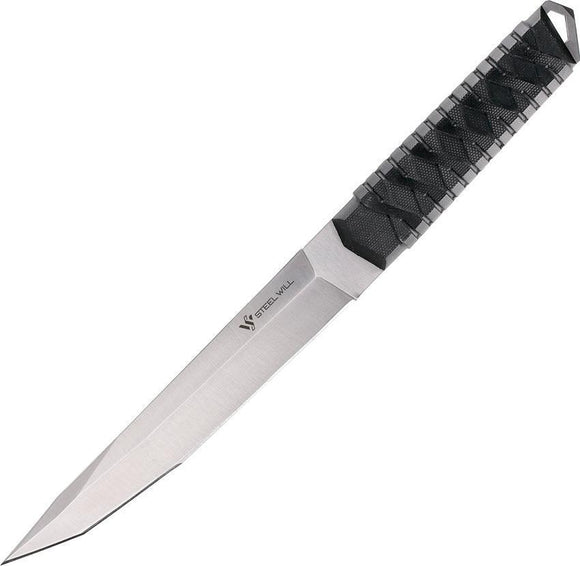 Steel Will Courage 320 Fixed Blade Glass Breaker Black Handle Knife