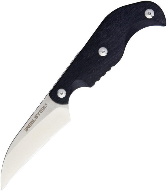 Real Steel Banshee Black G10 Handle Anti-Slip Fixed Hawkbill D2 Blade Knife 