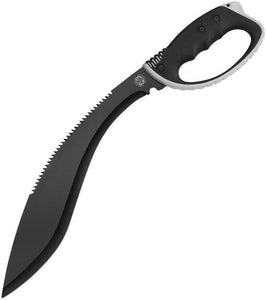 United Cutlery Colombian Survival Black Handle Fixed Sawback Blade Kukri Machete