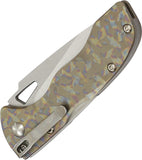 Kizer Bast Multi Color Titanium Lockback SW AUS-8 Folding Pocket Knife Closed
