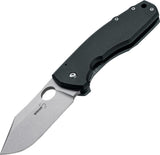 Boker Plus Vox F3 Framelock Stonewash S35VN Black G-10 Titanium Folding Knife