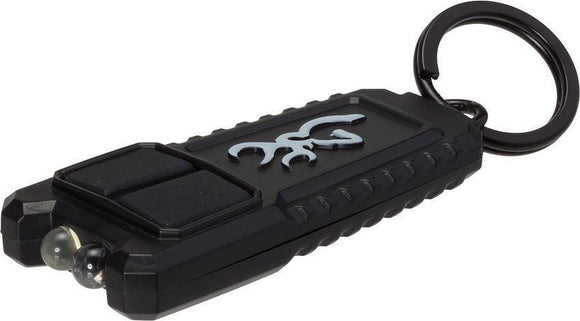 Browning Flash USB Rechargeable Battery Black Body Keychain White LED Light
