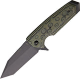 Hogue Tanto Linerlock Green G10 G-Mascus Folding Pocket Knife