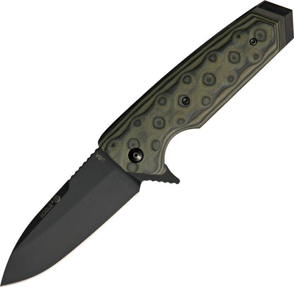 Hogue EX-02 Extreme Series Linerlock Green G10 154CM Spear Folding Knife