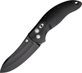 Hogue EX-04 Button Lock Upswept 154CM Black G10 Folding Pocket Knife