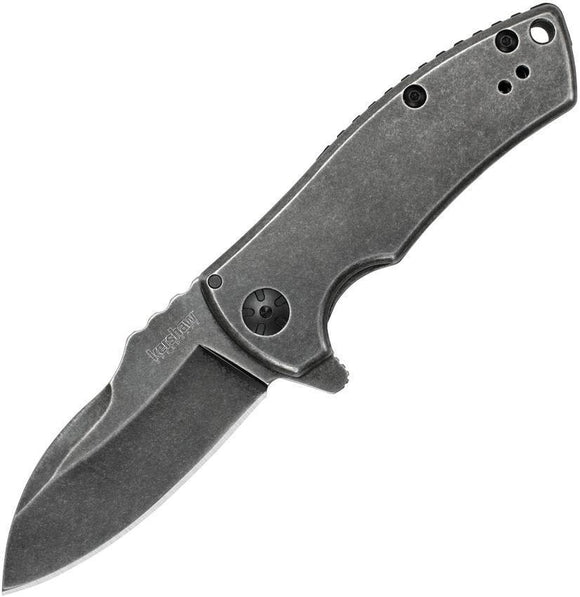 Kershaw Spline Framelock A/O Blade Blackwash Handle Folding Knife