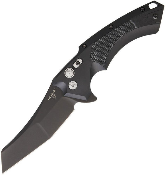 Hogue X5 Folder Wharncliffe Black Aluminum G-Mascus Folding Pocket Knife