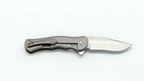 Kizer Dorado Bohler M390 Mini Gray Titanium Folding Pocket Knife W/ Case (Ltd Ed) - 3455A1
