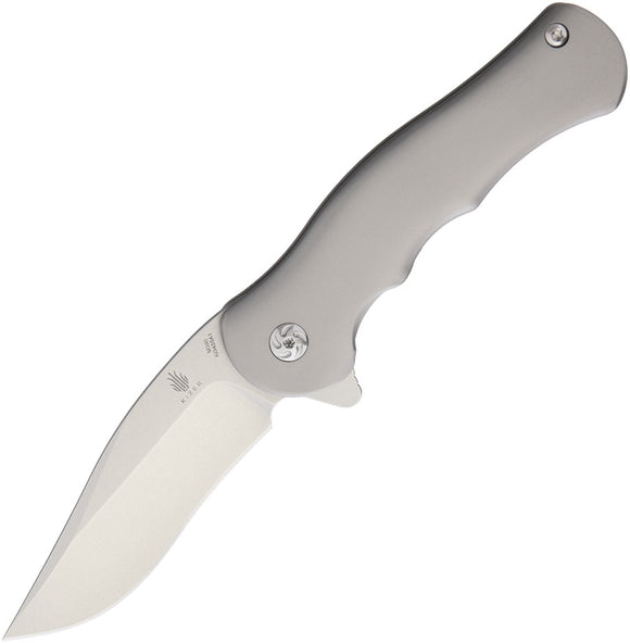 Kizer Dorado Bohler M390 Mini Gray Titanium Folding Pocket Knife