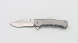 Kizer Dorado Bohler M390 Mini Gray Titanium Folding Pocket Knife W/ Case (Ltd Ed) - 3455A1