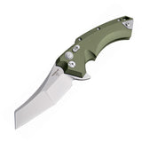Hogue X5 Button Lock OD Green Wharncliffe Folding Pocket Knife CPM-154