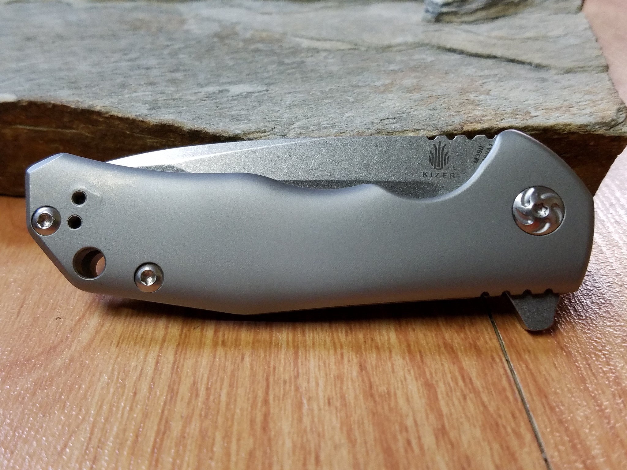 Kizer Shoal M390 Blade Titanium Handle Pocket Knife (Limited