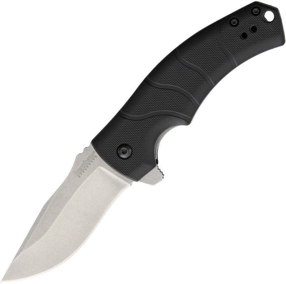 Kershaw Valmara Linerlock A/O Drop Pt Blade Black Handle Folding Knife