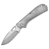 Kizer Cutlery Zipslip Gray Titanium SW S35VN Drop Pt Folding Knife