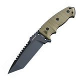 Hogue EX-F01 Fixed Blade OD Green A2 Tool Tanto Full Tang Knife 10.5"