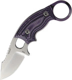 Hogue Ex-F03 Fixed Blade Stainless Clip Purple G10 Handle Knife