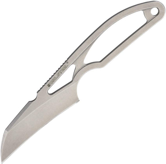 Real Steel Alieneck Utility 12C27 Stainless Fixed Neck Knife + Finger Choil