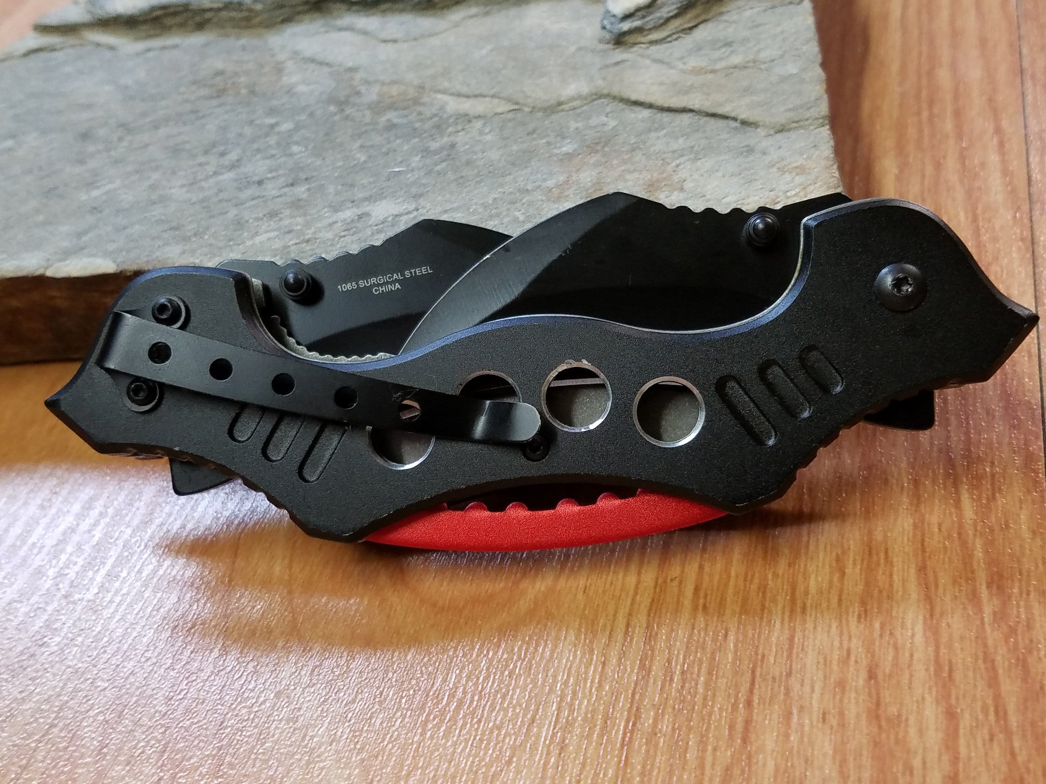 Kershaw Dawnstar Folding Knife 3.5 Inch Plain Blackwash Hawkbill