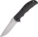 Kershaw RJ Martin Volt II Linerlock A/O Drop Pt Blade Black Folding Knife