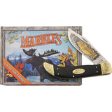 Marbles Bass Clasp Wildlife Collectors Series Bone Fishing Folding Knife