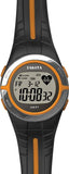 Dakota Heart Rate Monitor Orange & Black Digital Stopwatch Wristwatch 3690