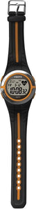 Dakota Heart Rate Monitor Orange & Black Digital Stopwatch Wristwatch 3690