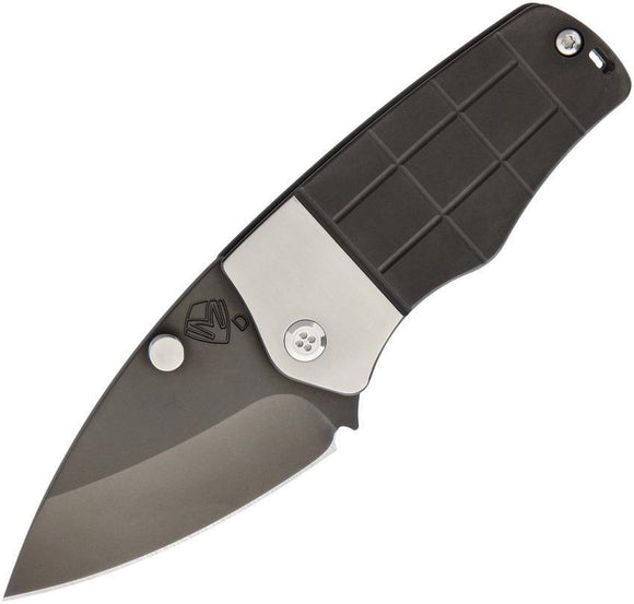 Medford MKT Sherman Stout D2 Steel Drop Pt Black Folding Pocket Knife