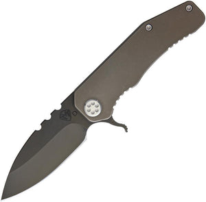 Medford MKT 187F Bronze Framelock D2 Tool Titanium Folding Knife